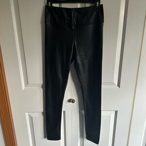 Hunter & Brown Black Faux Leather Pants Leggings